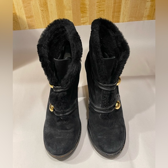 Coach Lenora black suede ankle boots - Picture 5 of 11